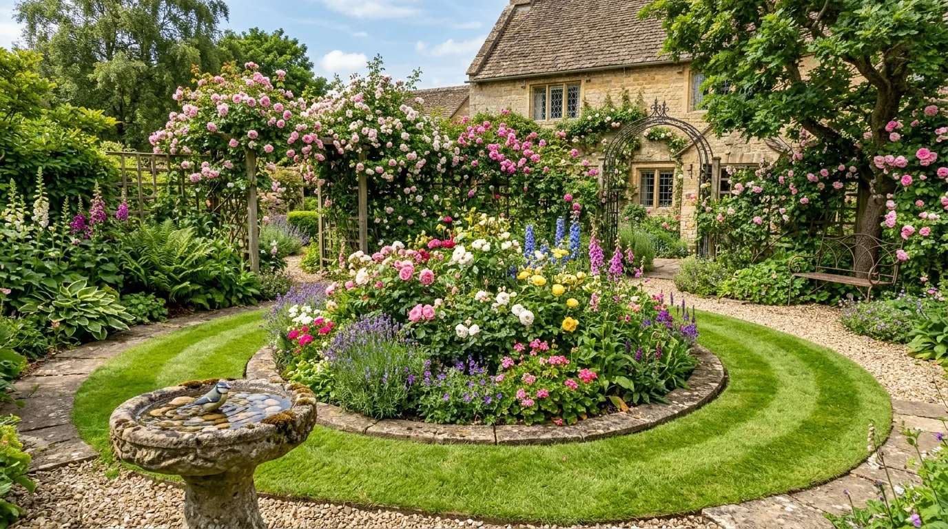 Circular Flower Bed